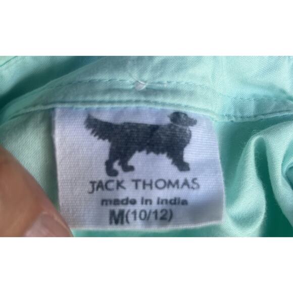 EUC Jack Thomas Boys Button Down Shirt-Size Medium 10-12 Measurements in Descrip - Picture 10 of 12